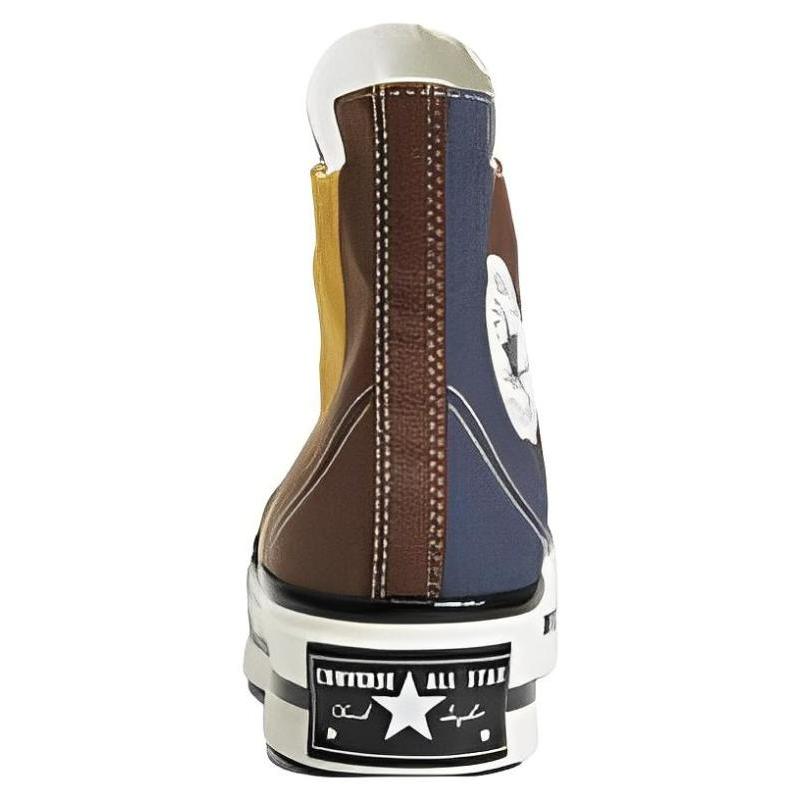 Converse Chuck 70 Plus Нескользящие Амортизирующие Высокие Кеды Унисекс Синие, Желтые и Коричневые