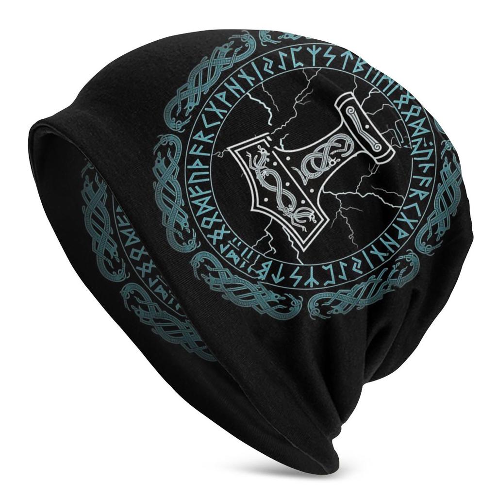 FENRIR LOKI'S SON Wolf Romantic Horror Film Viking Unisex Bonnet Winter Windproof Double Layer Hats For Unisex Women