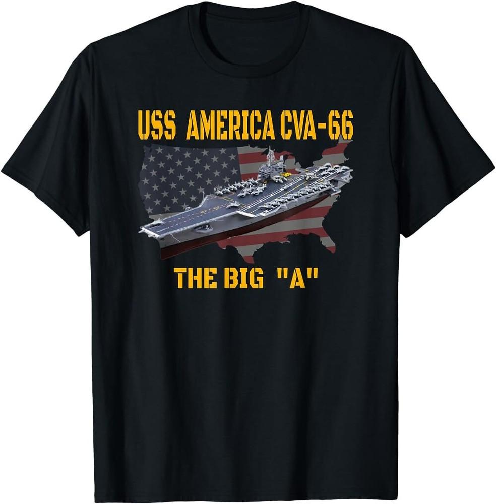 Новый с бирками Авианосец USS America CVA66 День ветеранов День отца S5XL L Футболка Унисекс Футболка