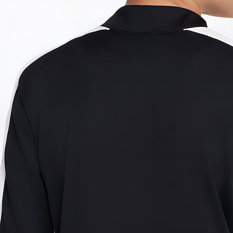 Nike Футболка для тренировок по футболу с длинным рукавом Dri-FIT Color Block Logo, детские топы, черная DR1356-010