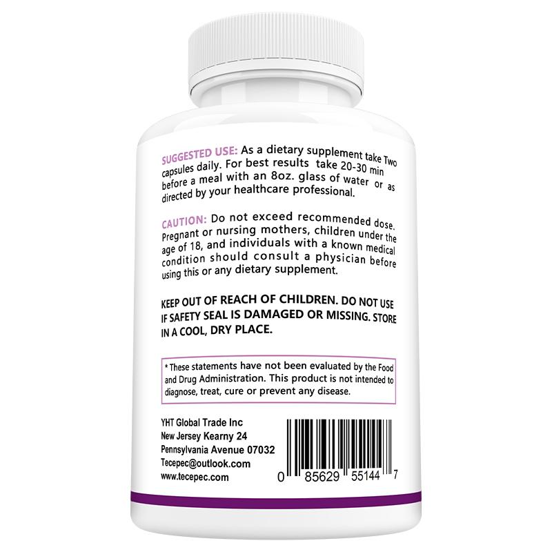 Tecepec Organic Milk Thistle 1200 MG 120 Capsules - Healthy Liver Function