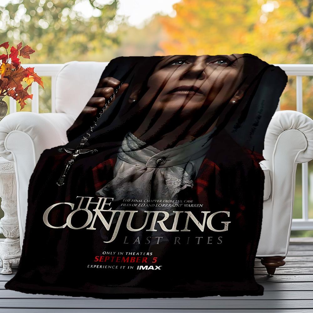 1pc CONJURING LAST RITES Outdoor Flannel Blanket Soft Plush Decor for Picnics, camping,Bedroom, Playroom, or Lunch Break, Perfect Gift