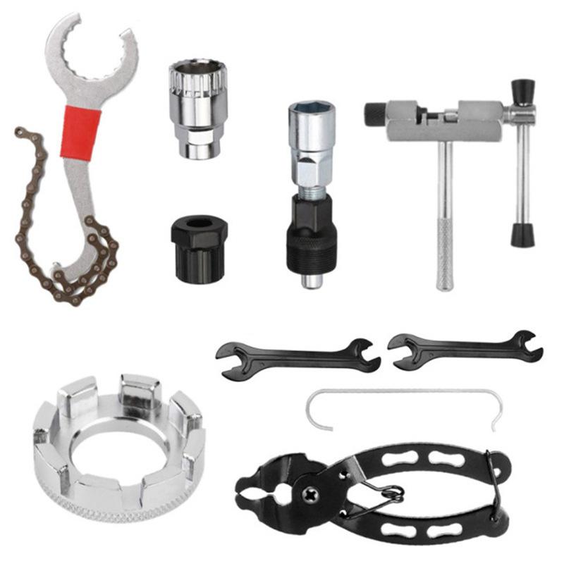 Горный велосипед Шоссейный велосипед Ремонт велосипеда Разборка Съемник звездочки Снятие шатуна звездочки центральной оси Набор инструментов для ремонта велосипеда