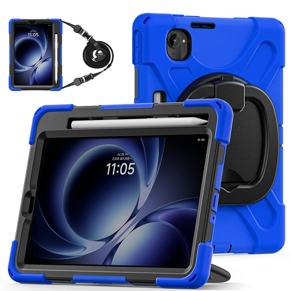For Xiaomi Redmi K Pad Case with Shoulder Strap TPU+PC+Silicone Kickstand Tablet Cover