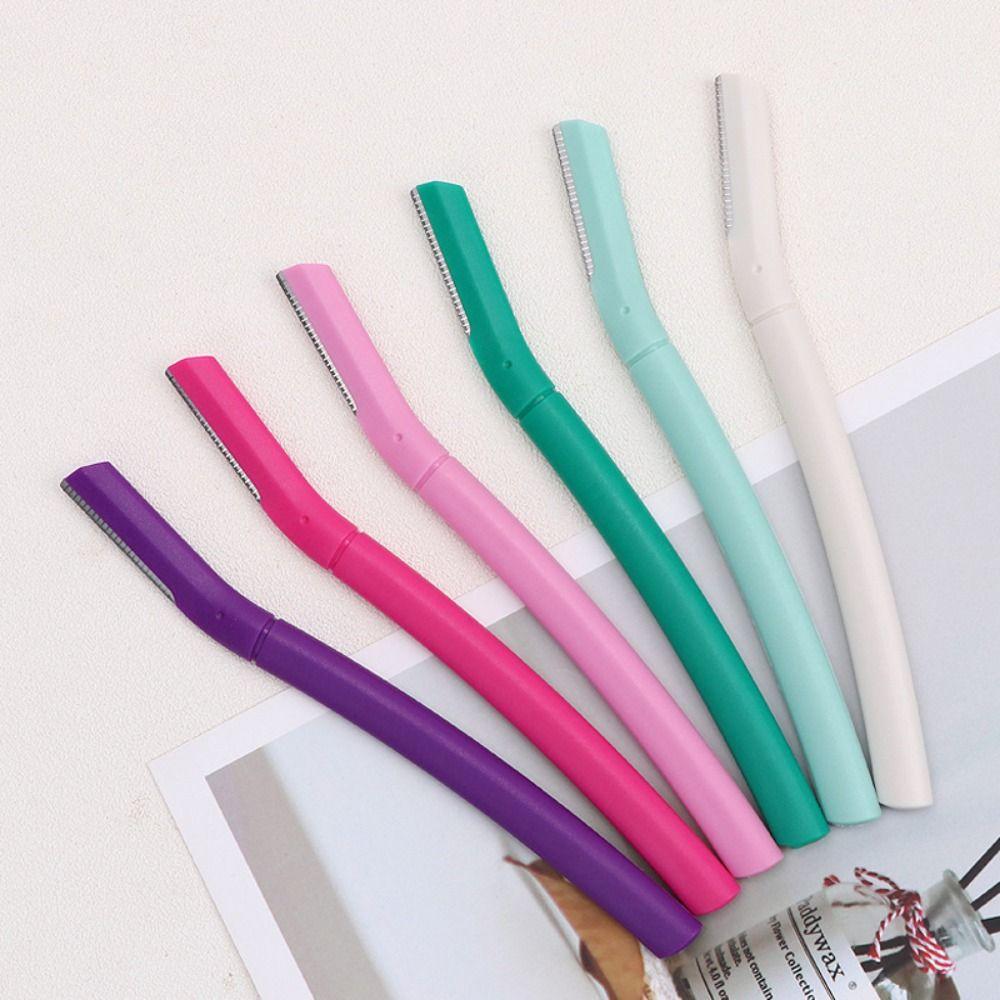 Нескользящая бритва для бровей макро с прямой ручкой инструменты для макияжа портативный триммер для бровей девушка