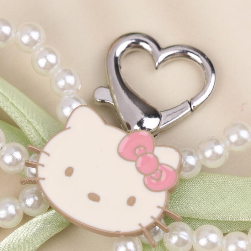 Ins Свежий Тюльпан Hello Kitty Брелок Y2K Модный Милый Имитация Жемчуга Бант Брелок Подвеска для Сумки Украшение для Рюкзака Подарок