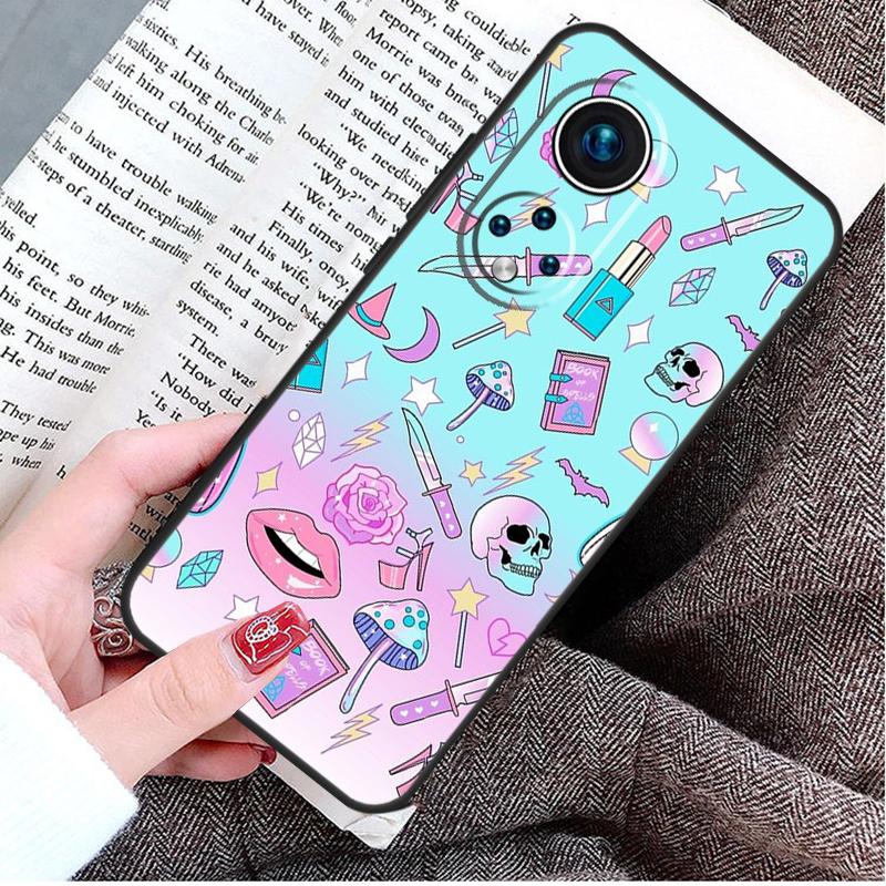 Девчачий Пастельный Ведьма Гот Уиджи Чехол Для Honor Magic 5 6 7 8 Pro Honor Win RT X9d X9c X9b X9a X8c X8b 50 70 90 400 200 Lite