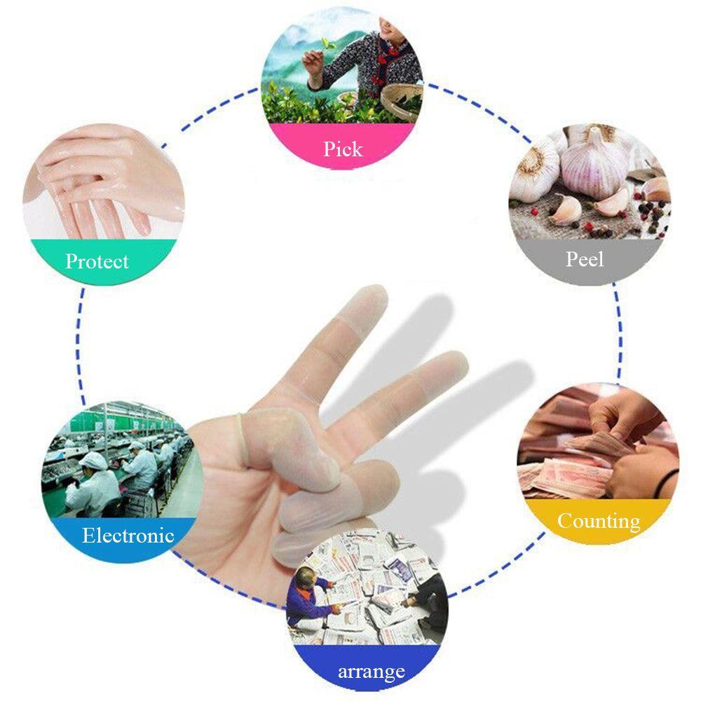 Counting Antistatic Latex Disposable Fingertip Protection Work Finger Cots Protective Finger Cots