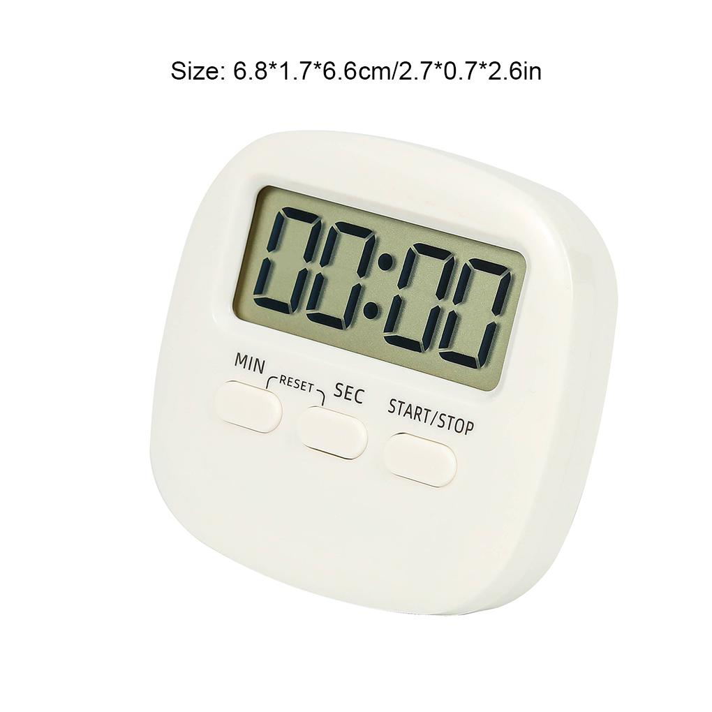 Кухонный таймер с подставкой, обратный отсчет, квадратный для выпечки, будильники для управления временем, обучающие часы для готовки, для дома, спальни, пекарни