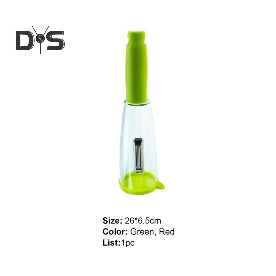 Ручная овощечистка, удобная функция хранения кожуры, пластиковый скребок для фруктов, универсальный овощечистка