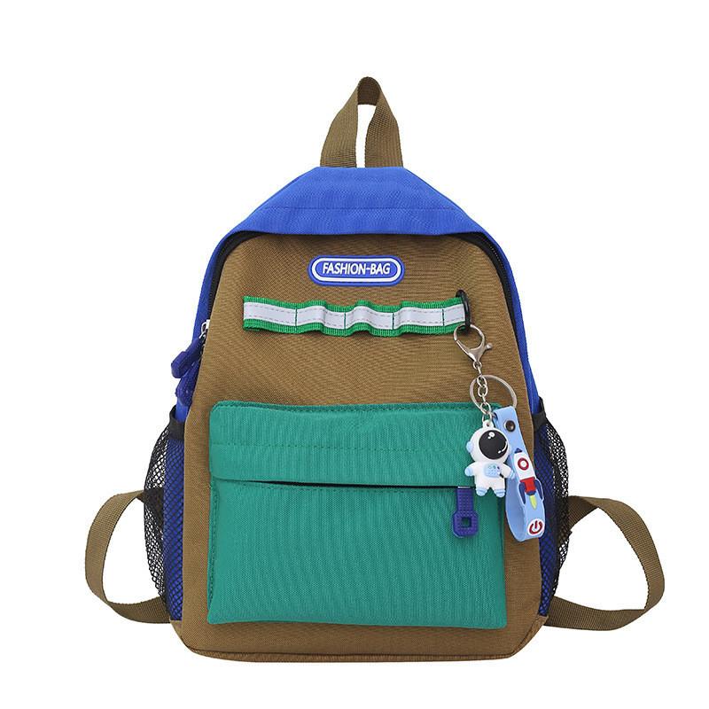 Стильный однотонный рюкзак большой вместимости для детского сада, унисекс дизайн