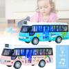 Vibrant Plastic Inertia Bus Toy With Flashing Lights And Music For Boys And Girls