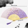 Vintage Silk Folding Hand Fan Chinese Japanese Bamboo Fans Craft Gifts Women Dance Performance Props Home Decoration Ornaments