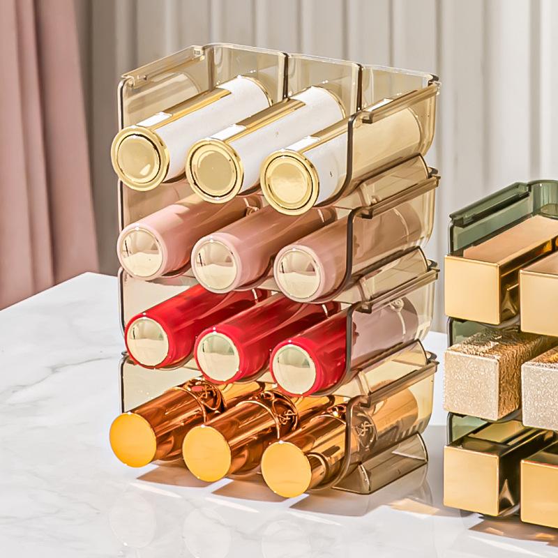 Fashion Lipstick Storage Box Cosmetic Jewelry Box Case Lipstick Display Stand Make Up Organizer Makeup Organizer Storage Case