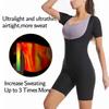 Short Sleeve Jumpsuit Sauna Suit for Women Sweat Vest Waist Trainer 3 In 1 Slimming Full Body Shaper Workout Tops