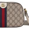 Gucci Серия Ophidia Новая Винтажная Логотип Холст Сумка для Камеры Унисекс Сумка на Плечо Красный Синий 681064-96IWT-9794