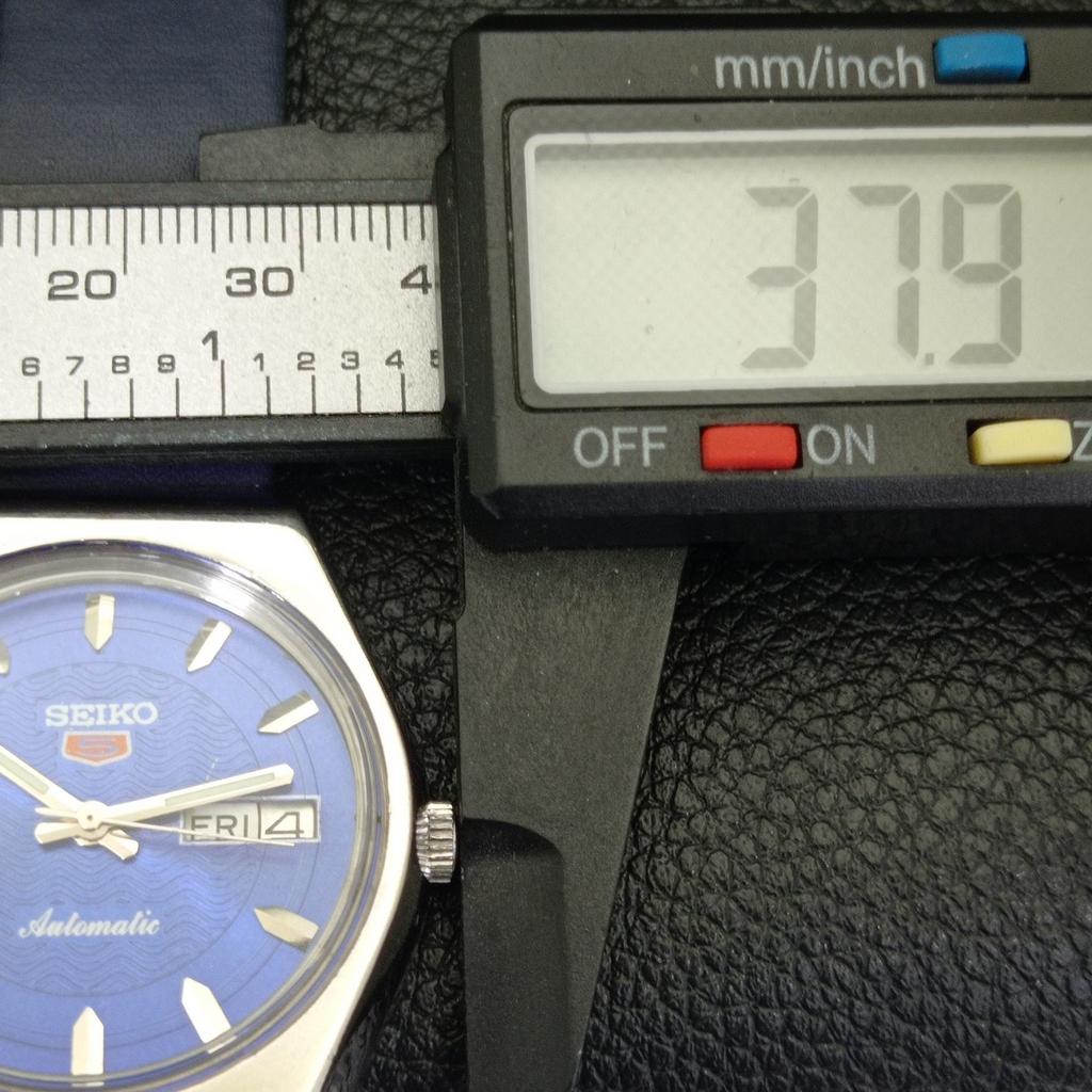 ЯПОНИЯ 6309A ВИНТАЖНЫЕ МУЖСКИЕ АВТОМАТИЧЕСКИЕ ЧАСЫ SEIKO 5 С СИНИМ ЦИФЕРБЛАТОМ a701284-5 R206a-a701284