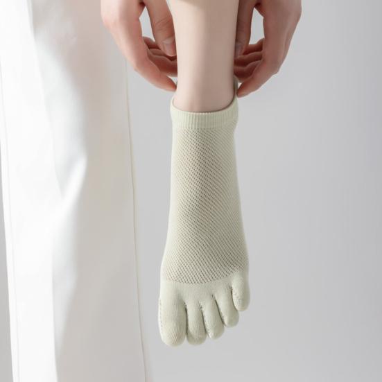 Носки с пятью пальцами для мужчин и женщин, низкие носки без застежек, хлопковые носки, спортивные носки для бега и занятий йогой