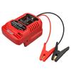 Адаптер для запуска автомобиля от аккумулятора Makita/Dewalt/Milwaukee 18V Li-ion с пусковыми проводами и зажимами