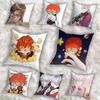МИЛЫЙ Чехол для Подушки с Артом Mystic Messenger Квадратный Двусторонний Принт Короткий Плюш Чехол для Подушки на Диван Спальня Прикроватная Подушка