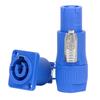 NAC3FCA NAC3FCB 3Pin Power Connector LED Speakon Male Plug Blue (Input)+White (Output) Plug+Female Socket 20A 250VAC