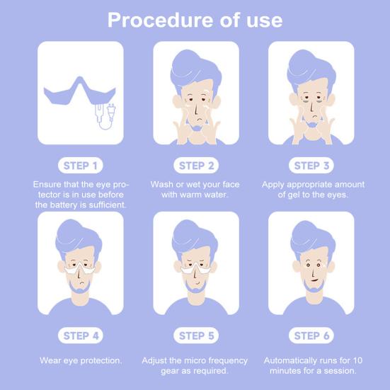 Очки для светотерапии красным светом, Уход за глазами, Горячий компресс, Уменьшают темные круги, Усталость и стимулируют выработку коллагена