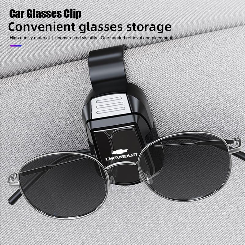 msdn9 Car Visor Sunglasses Clip Auto Interior Accessorie For Chevrolet Cruze Sonic Silverado Trax Camaro Captiva Bolt Z71 Aveo Sail SS