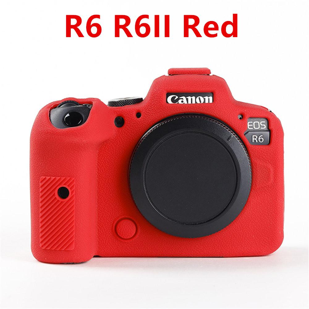 Мягкий силиконовый чехол для корпуса камеры с рисунком личи для Canon EOS 5D3 5D4 R50 R6 R6II R8, резиновая накладка-скин
