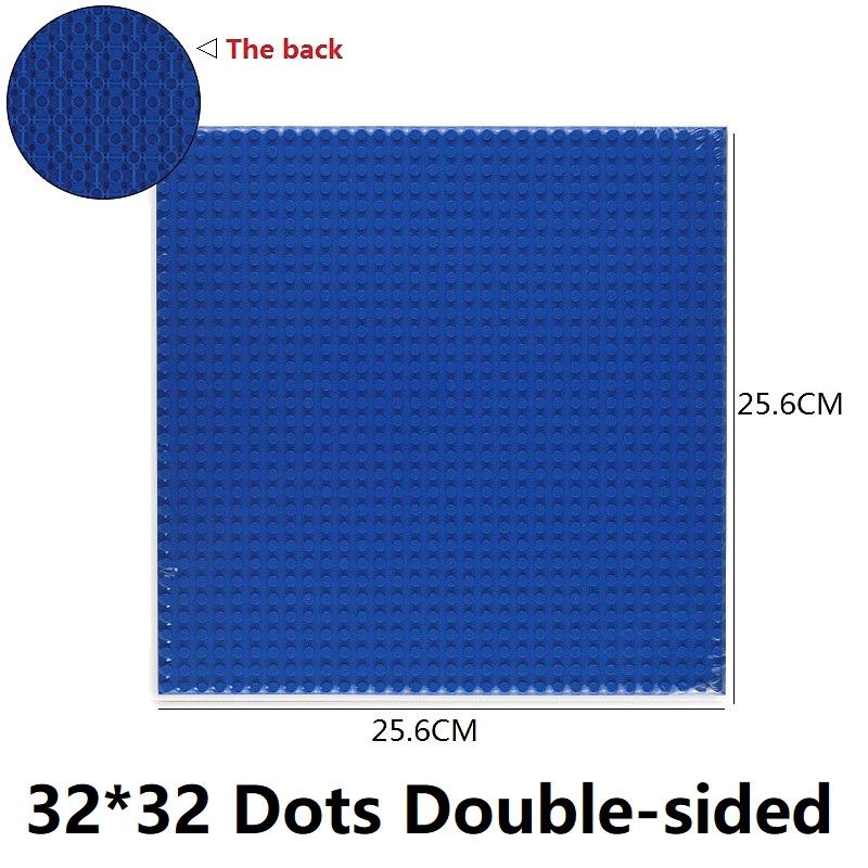Single Double Sided Building Plates 32X32 16X16 16X32 Dots Diy Simulated Scene Building Block Base Compatible With Major Brands