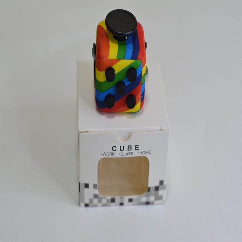 Сплошной цвет, декомпрессионные кубики для снятия стресса, аутизма, тревоги, снятия стресса для взрослых и детей, антистресс, кончик пальца