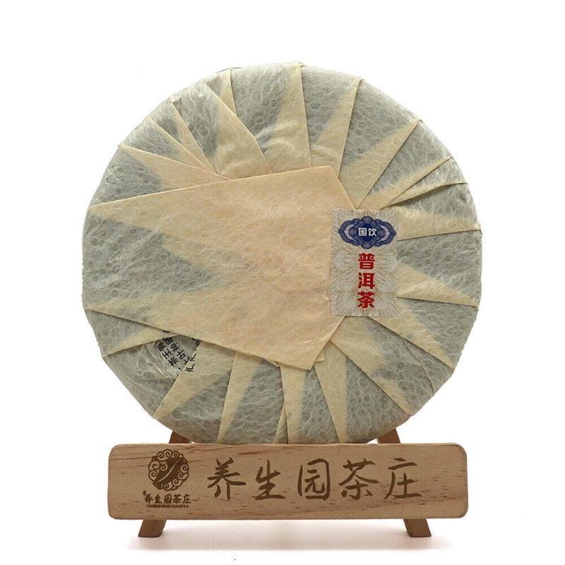 357 г сырой зеленый пирог Юньнань Пуэр, чайный пирог, весенний исландский чайный пирог с семью семенами