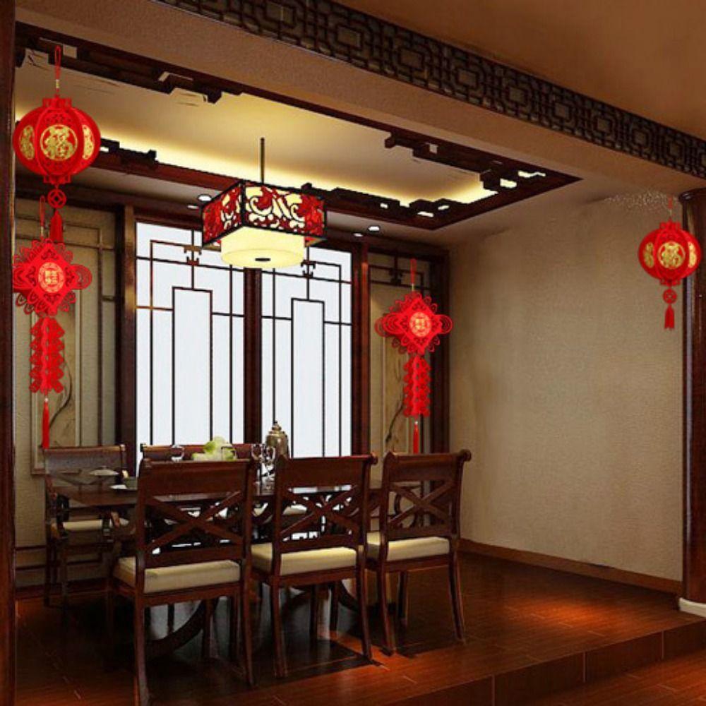 Сделай сам Фетровый Красный Фонарь 3D Китайский Красный Фонарь Фонарь Праздника Весны Праздник Весны