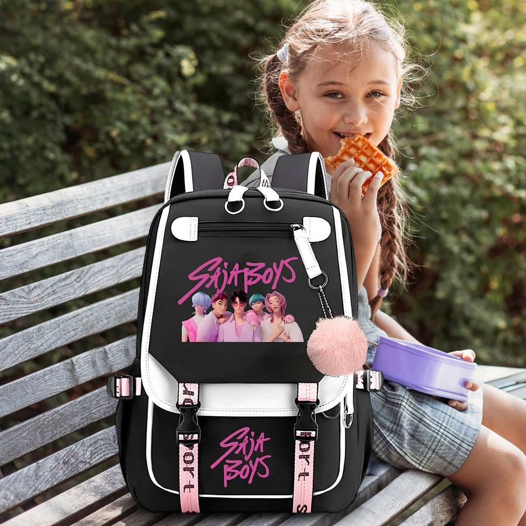 Backpack, Back To School, Cartoon Cute Travel Backpack Print Peripheral Double-shoulder Backpack For Teenagers, Students, Boys And Girls