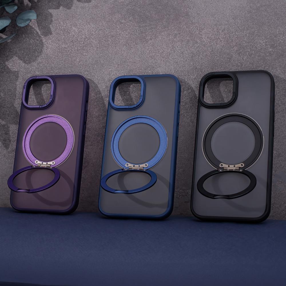 Nakładka Mag Ring Rotating Do Iphone 15 Pro 6,1" Fioletowa