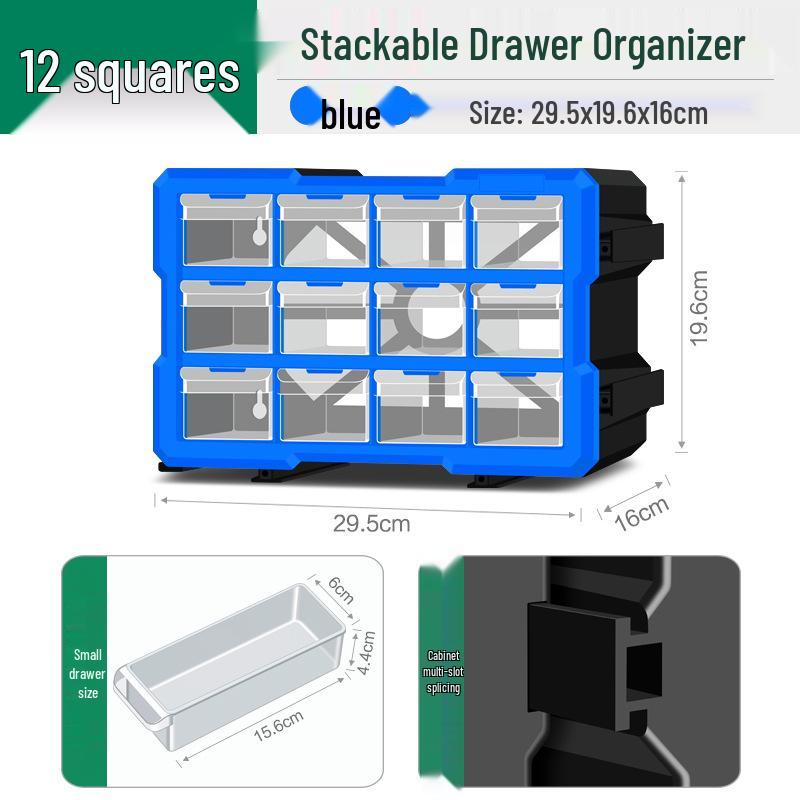 Шкаф для хранения деталей с ящиками для электроники, метизов и винтов