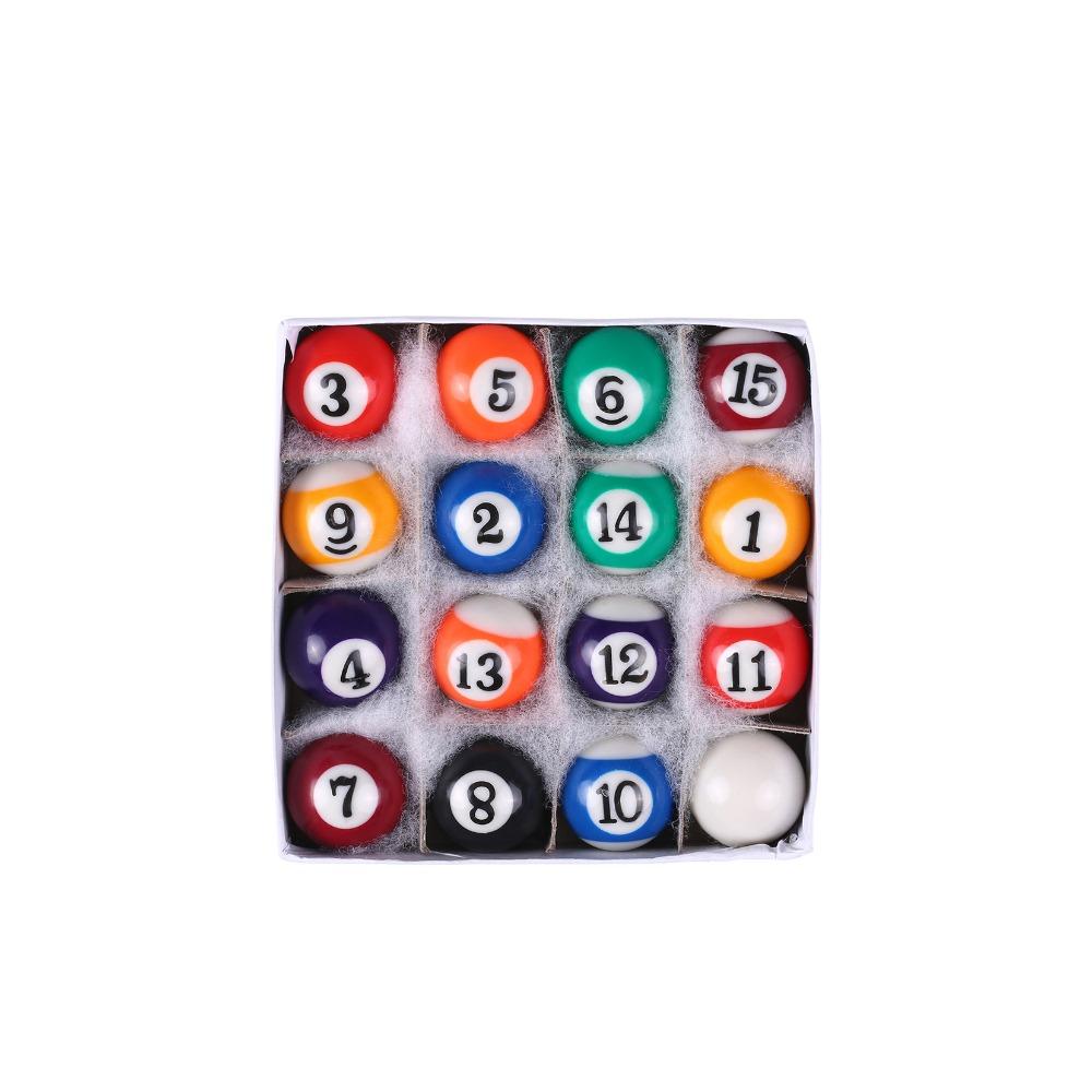 Материал смолы Детские бильярдные шары Настольные шары Мини-мяч для пула Маленькие шары для пула Игровые комнаты