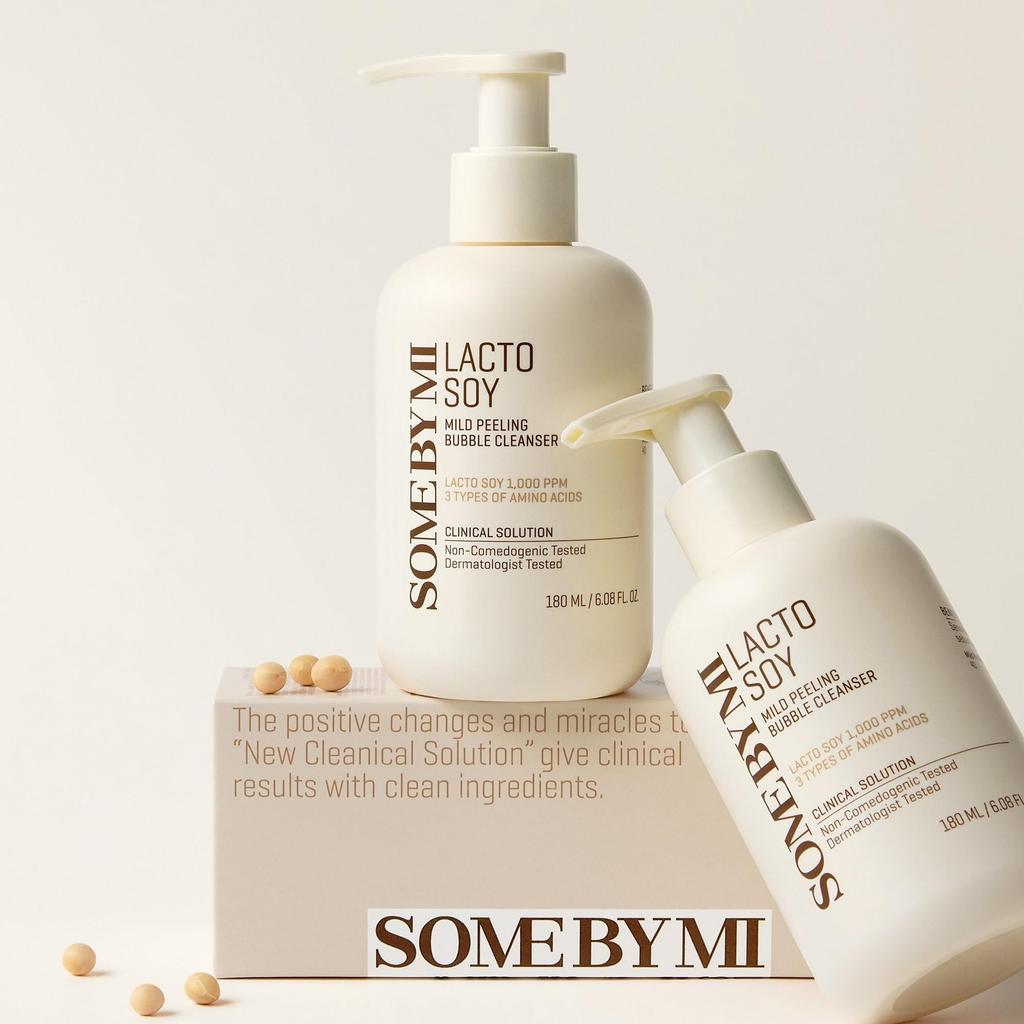 SOME BY MI Lacto Soy Mild Peeling Bubble Cleanser 180ml