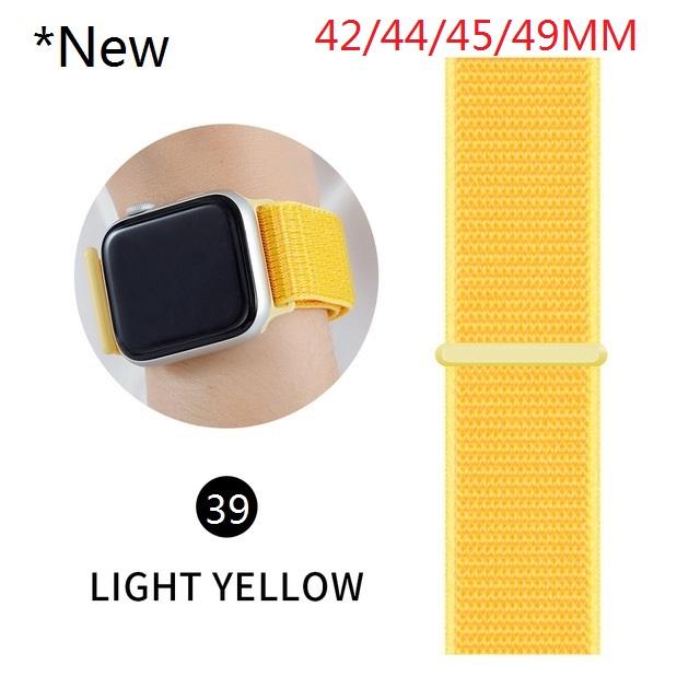 Nylon Band For Apple Watch Series Watch 9 8 / Ultra 2 7 6 SE 5/4/2/1 38 42MM Replacement Strap Loop for Iwatch Series 3 40/41/44 /45MM/49MM