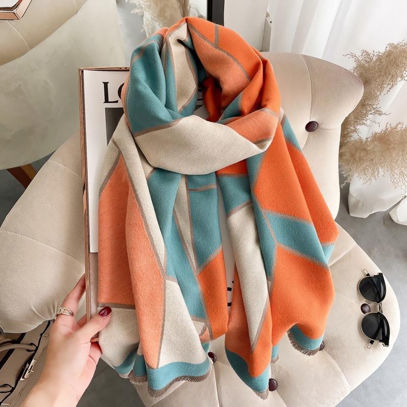 Premium High-quality Air-conditioned Room Shawl Outside Women's Summer Office Nap Imitation Cashmere Fringed Warm Scarf