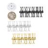 12Pcs/Set Quartz Clock Plastic Numeral Roman Classic Glossy Number Spare Parts for Home