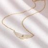Angel Wing Rhinestone Inlaid Clavicle Necklace Fashion Charm Jewelry