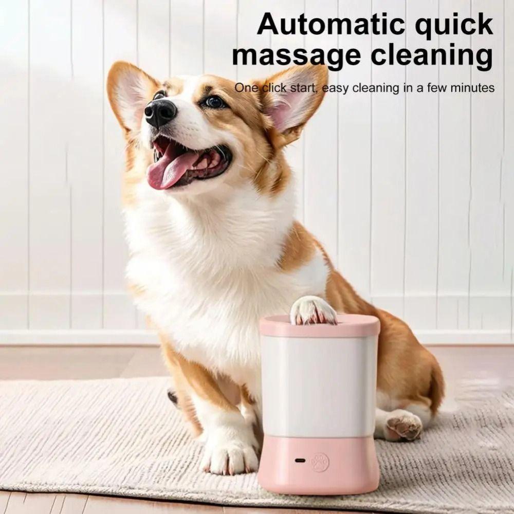 Intelligent Cleaning Automatic Pet Foot Washer Electric Powered Pet Foot Washing Cup Beauty Care