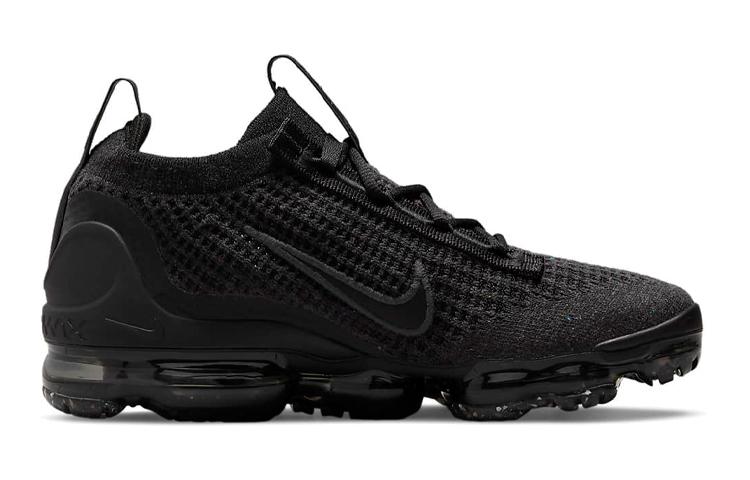 Nike Air VaporMax 2021 Flyknit 'Triple Black' Gs DB1550-001