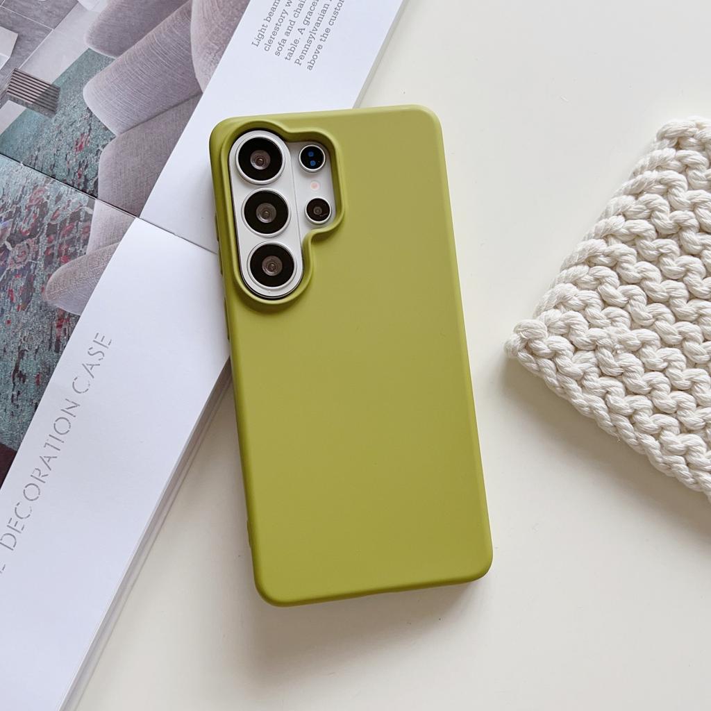 Original Liquid Silicone Shockproof Phone Case For Samsung S26 S25 Edge S24 FE Plus Ultra A57 A37 A17 A56 A36 Solid Color Cover