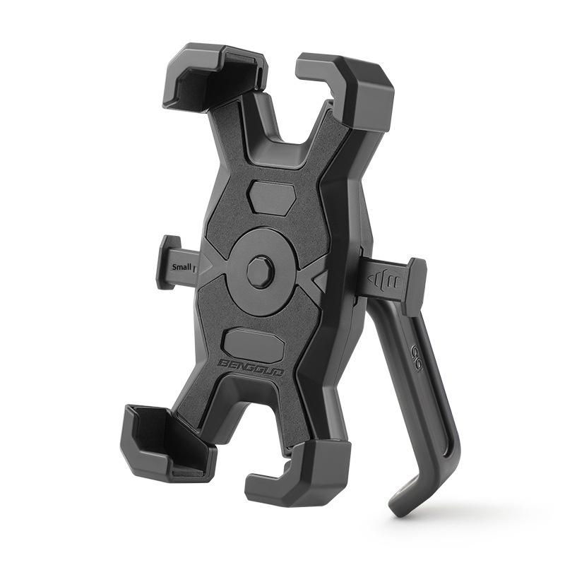 BENGGUO 4-Claw Bicycle Phone Mount 360 Degree Rotation Shockproof Motorcycle Cell Phone Bracket