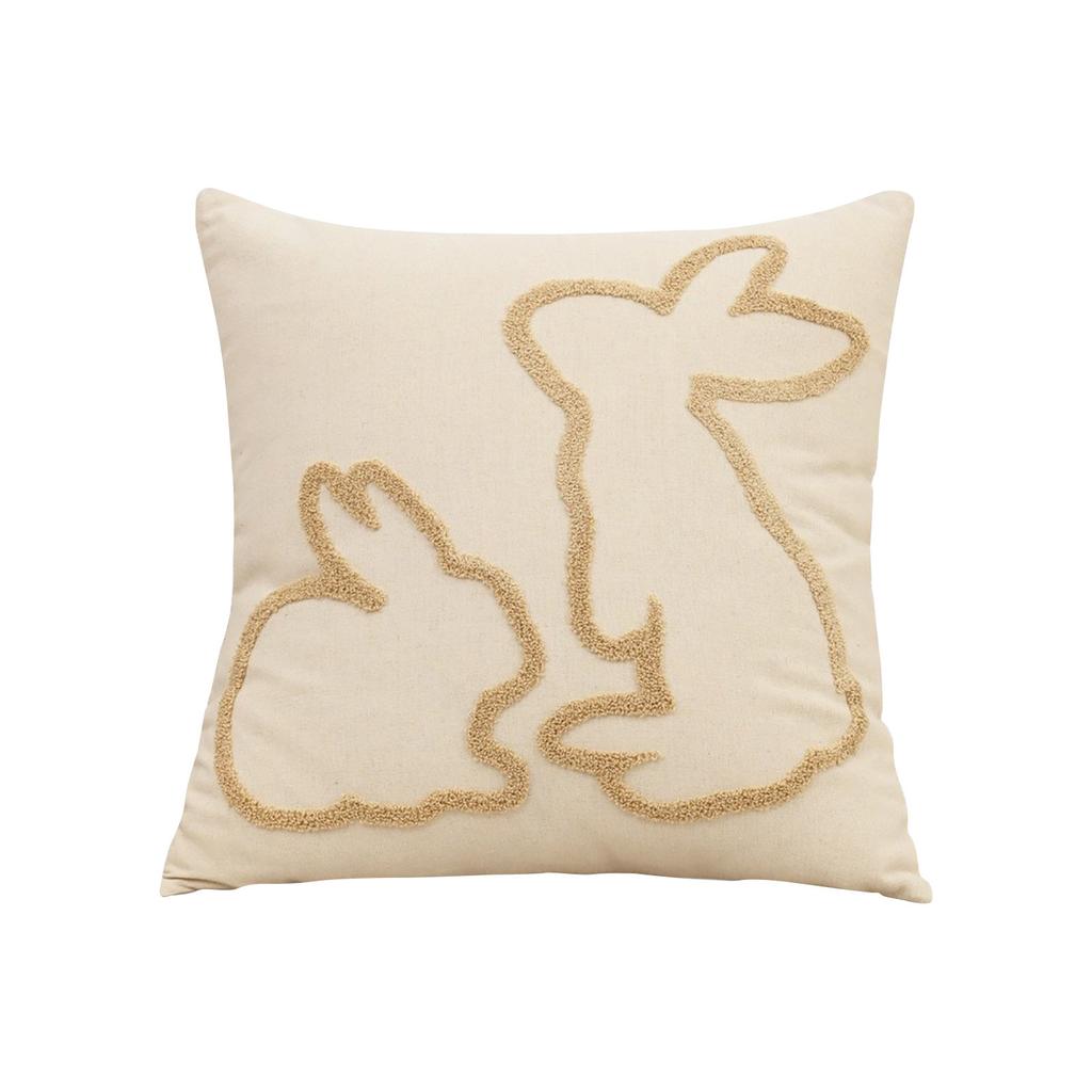 Embroidered Easter Elements, New Pillows For Living Room And Bedroom, Easter Decoration, Easter Pillowcases,17.7*17.7inch,1pc