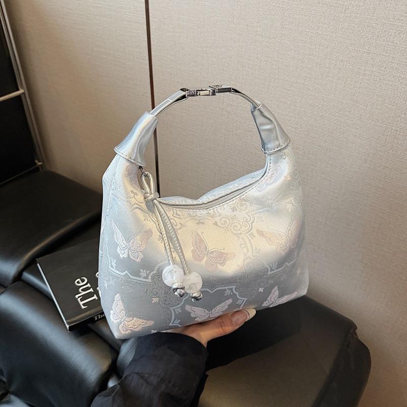 Вышитая холщовая сумка женская летняя новая модная нишевая на плечо, сумка-мессенджер, портативная сумка-пельмень