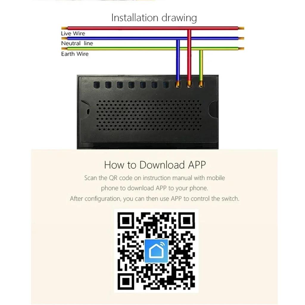Melery Smart Tuya WiFi Dual UK Socket USB Type-C PD 20 Вт Сенсорное управление,Голосовое управлениеМониторинг электроэнергии, Alexa Google Home