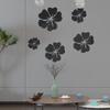 Removable Mirror Wall Stickers Chic Seamless Delicate Elegant Floral