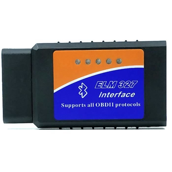 Outil de diagnostic automatique de voiture d'OBD II de lecteur de code de OBD2 Elm327 V2.1 ELM 327